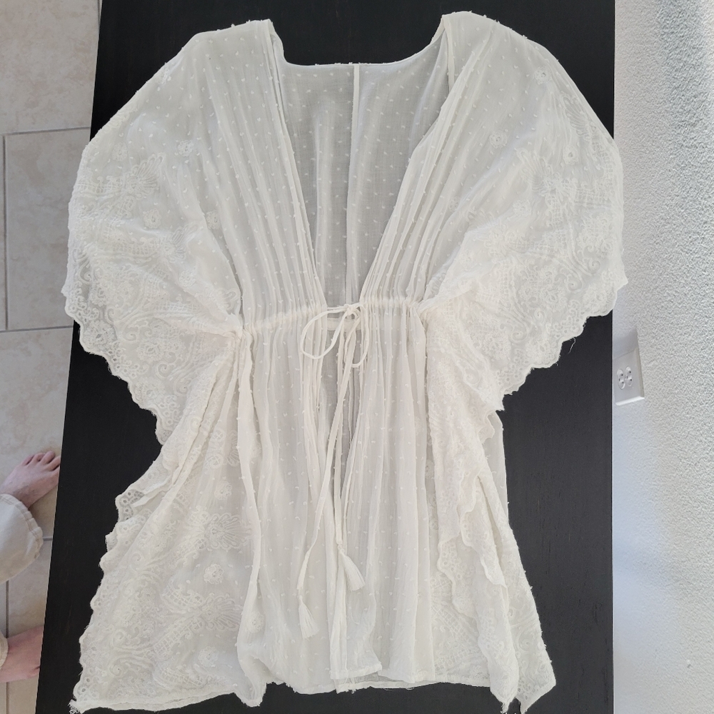 Bohemian beach cover-up/ kimono